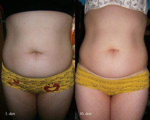 Fotografie po cvičení programu 30 Day Shred