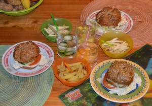 Burger s hranolkami