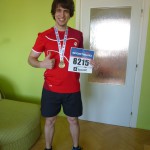 Sportisimo 1/2Maraton Praha 2014 - já s číslem a medailí